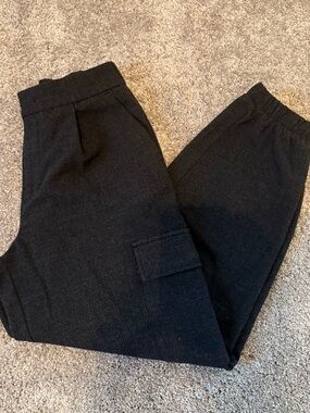 a new day Black Plaid Women's Casual Trousers